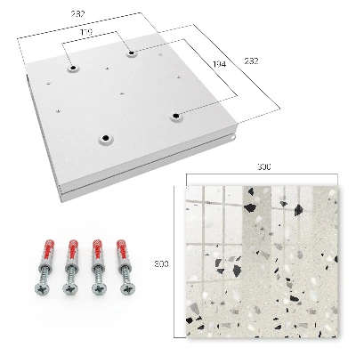 Grey pattern Key box for wall