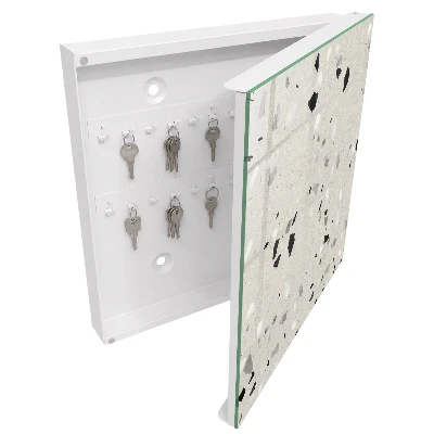 Grey pattern Key box for wall