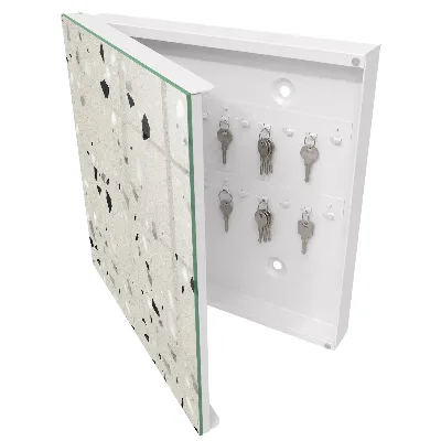 Grey pattern Key box for wall