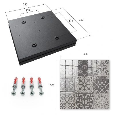 Mosaic of patterns Key cabinet