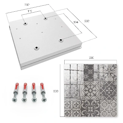 Mosaic of patterns Key cabinet