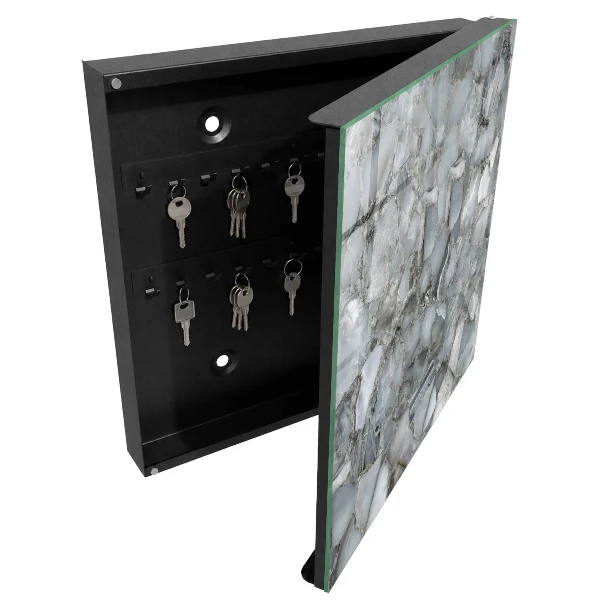 Stone mosaic Key box for wall