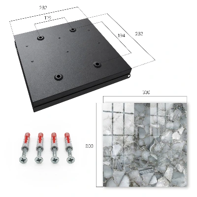 Stone mosaic Key box for wall