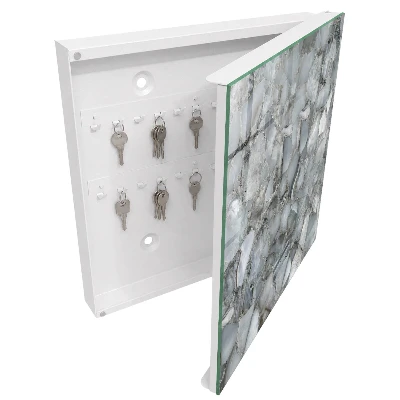 Stone mosaic Key box for wall