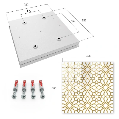 Geometric pattern Wall mounted key box