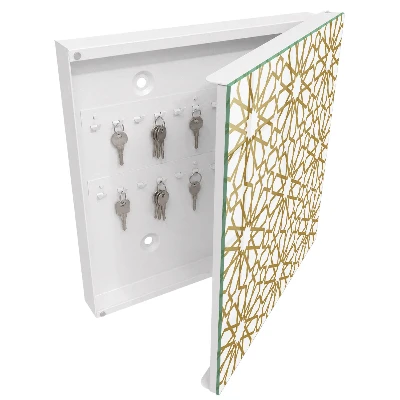 Geometric pattern Wall mounted key box