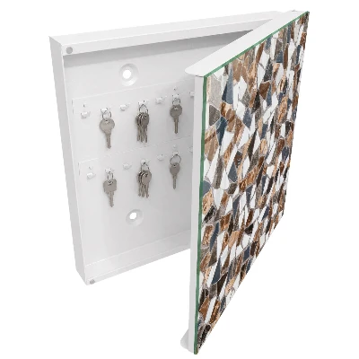 Geometric mosaic Wall mounted key box
