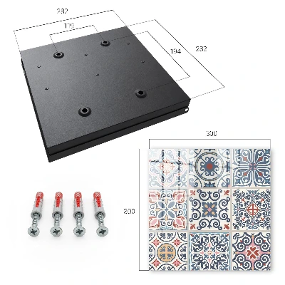 Mosaic patterns Wall mounted key box