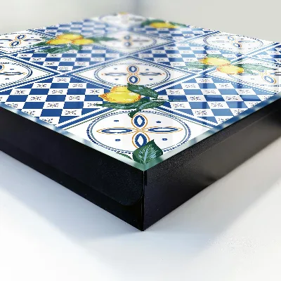 Lemon tiles Key cabinet