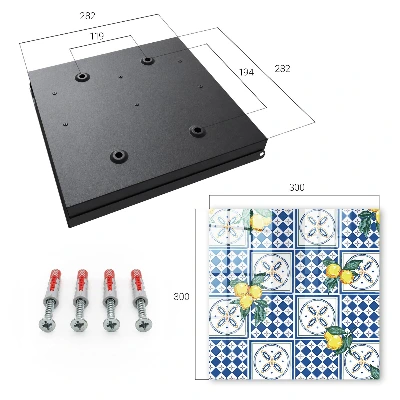 Lemon tiles Key cabinet