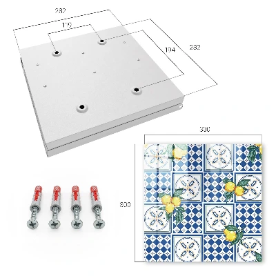 Lemon tiles Key cabinet
