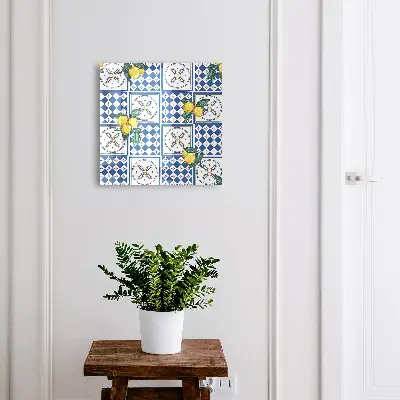 Lemon tiles Key cabinet