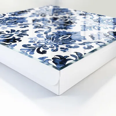 Blue ornaments Key box for wall