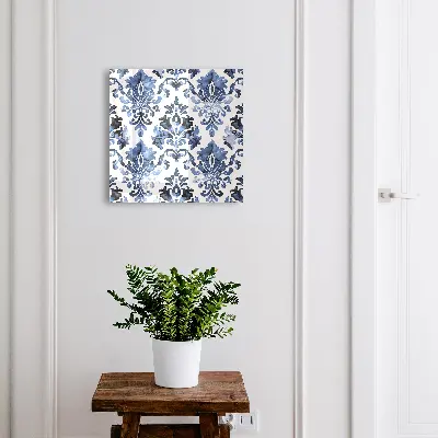 Blue ornaments Key box for wall