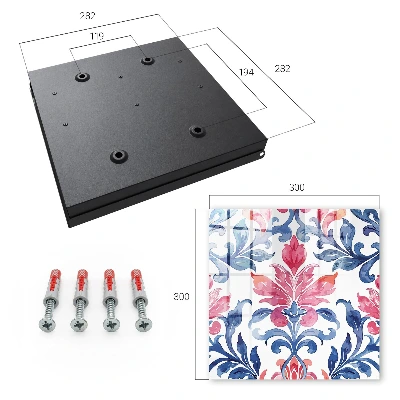 Colorful ornaments Wall mounted key box