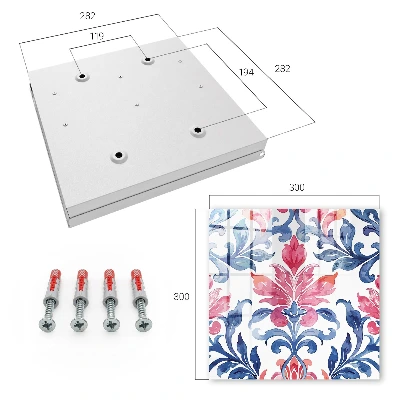 Colorful ornaments Wall mounted key box
