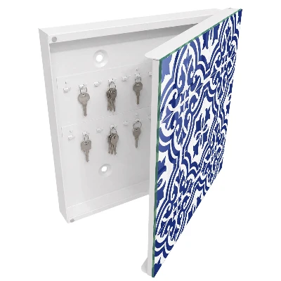 Geometric key cabinet with a decorative aesthetic