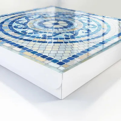 Geometric mosaic Key box for wall