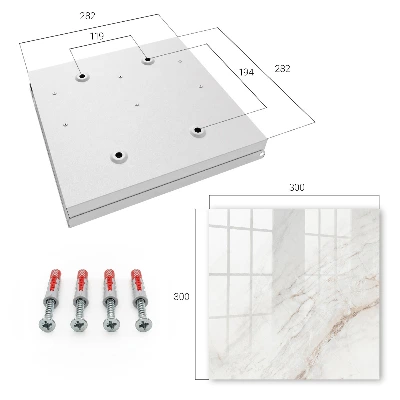 Cream pattern Wall mounted key box