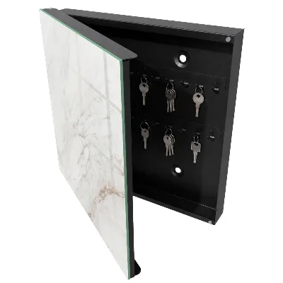 Cream pattern Wall mounted key box