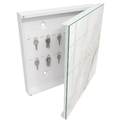 Cream pattern Wall mounted key box