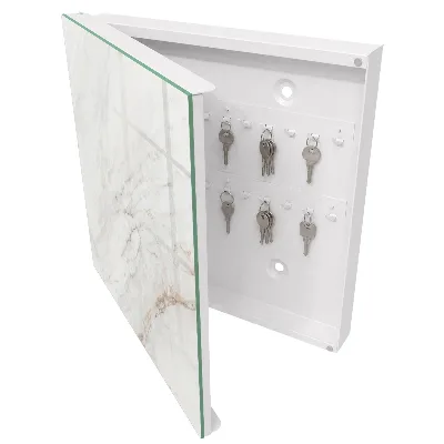 Cream pattern Wall mounted key box