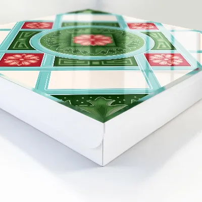 Floral geometry Key box for wall