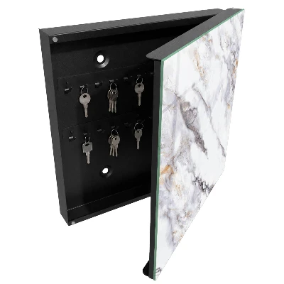 Marble elegance key cabinet with a marble finish