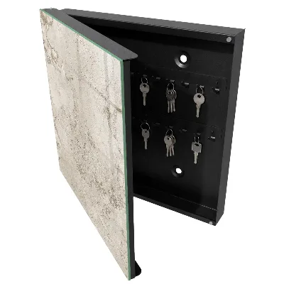 Beige texture Key cabinet
