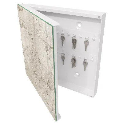 Beige texture Key cabinet
