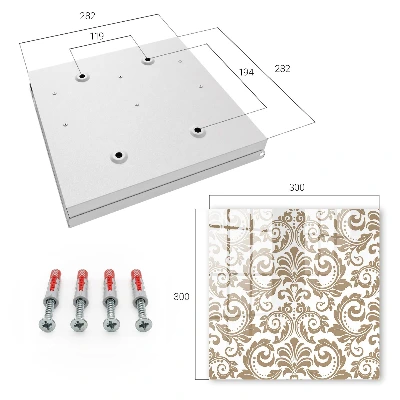 Floral ornament Wall mounted key box