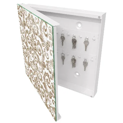 Floral ornament Wall mounted key box
