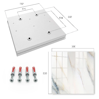 Marbled effect Key cabinet
