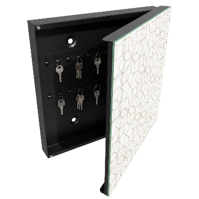 Floral pattern Key box for wall