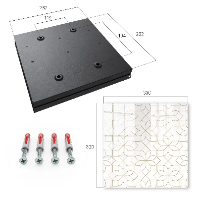 Floral pattern Key box for wall