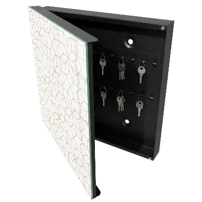 Floral pattern Key box for wall