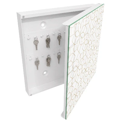 Floral pattern Key box for wall