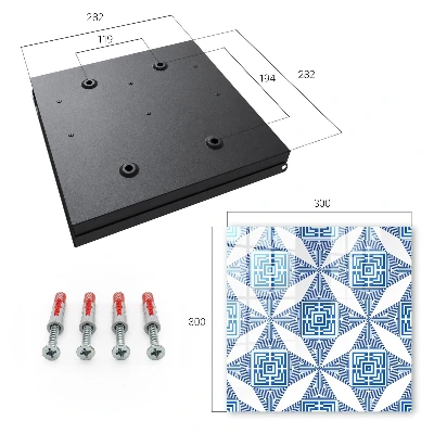 Geometric pattern Wall mounted key box