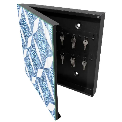 Geometric pattern Wall mounted key box