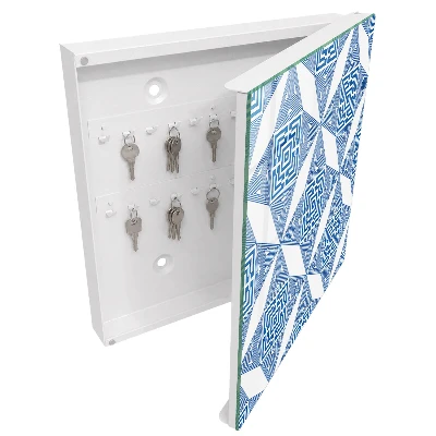 Geometric pattern Wall mounted key box