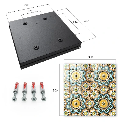 Geometric mosaic Key cabinet