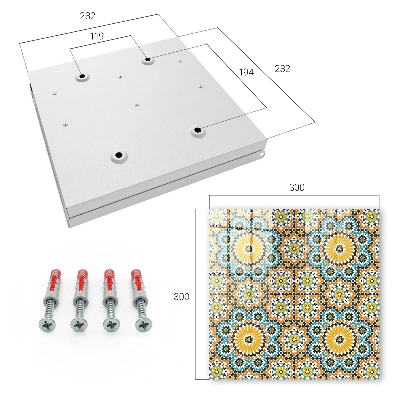 Geometric mosaic Key cabinet