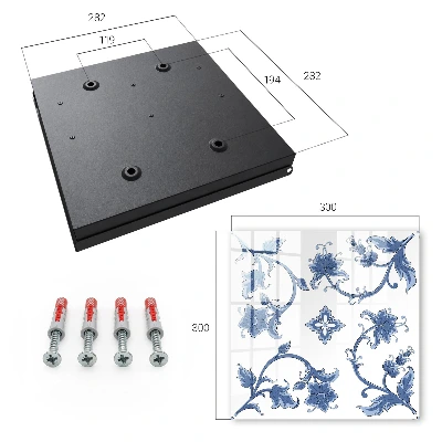 Floral patterns Key box for wall