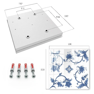 Floral patterns Key box for wall