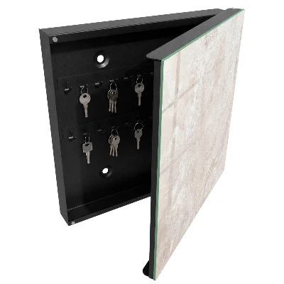 Beige abstractions Wall mounted key box