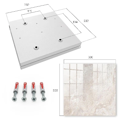 Beige abstractions Wall mounted key box