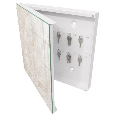 Beige abstractions Wall mounted key box
