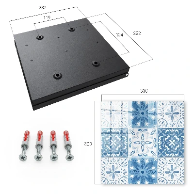 Geometric tiles Key cabinet