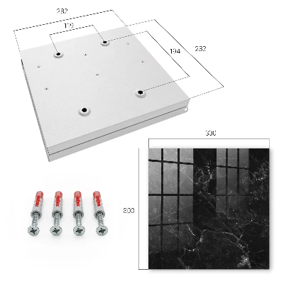 Marble abstraction Key box for wall