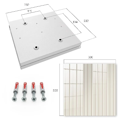 Vertical stripes Wall mounted key box